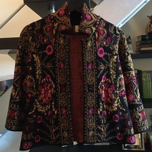 Anthropologie Moth Payton Jacquard Sweater Jacket